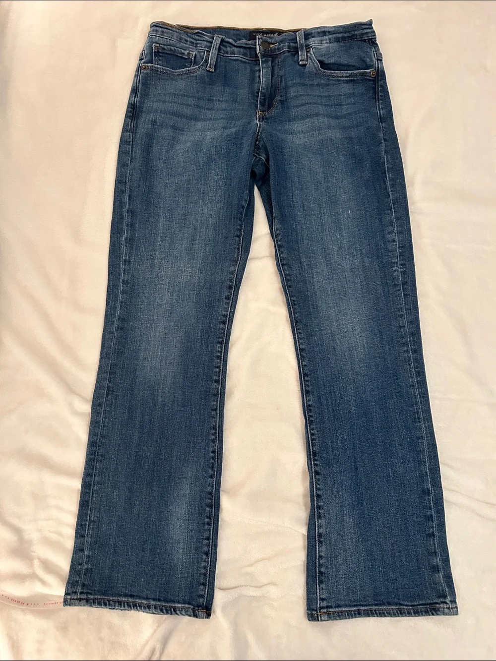 Lucky Brand Women's Easy Rider Mid Wash Blue Straight-Leg Jeans size 6 - Picture 1 of 14